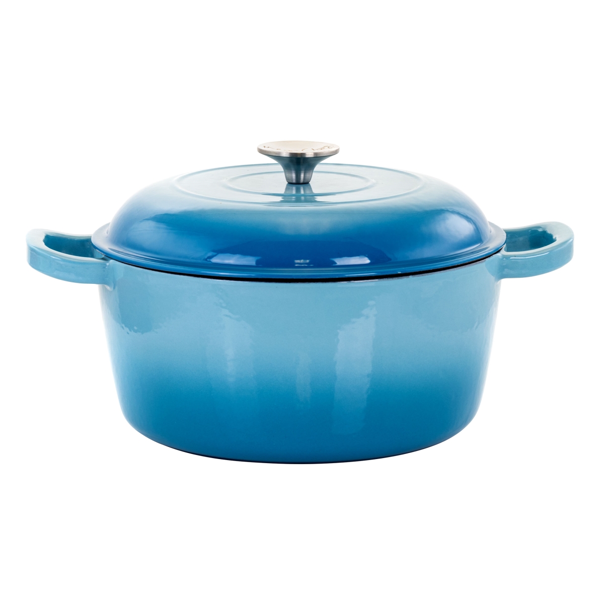 Picture of MEGACHEF MG-CR25AB 5 qt MegaChef Round Enameled Cast Iron Casserole with Lid, Blue