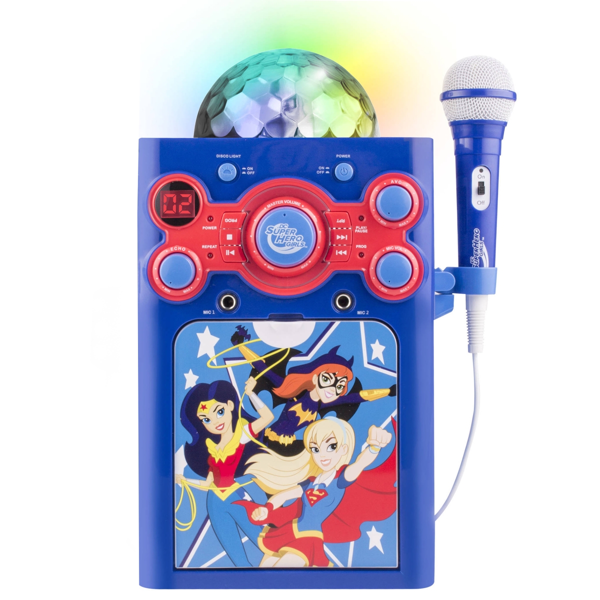 Picture of DC SuperHero KO2-06393-WM-COM Girls Disco Karaoke System
