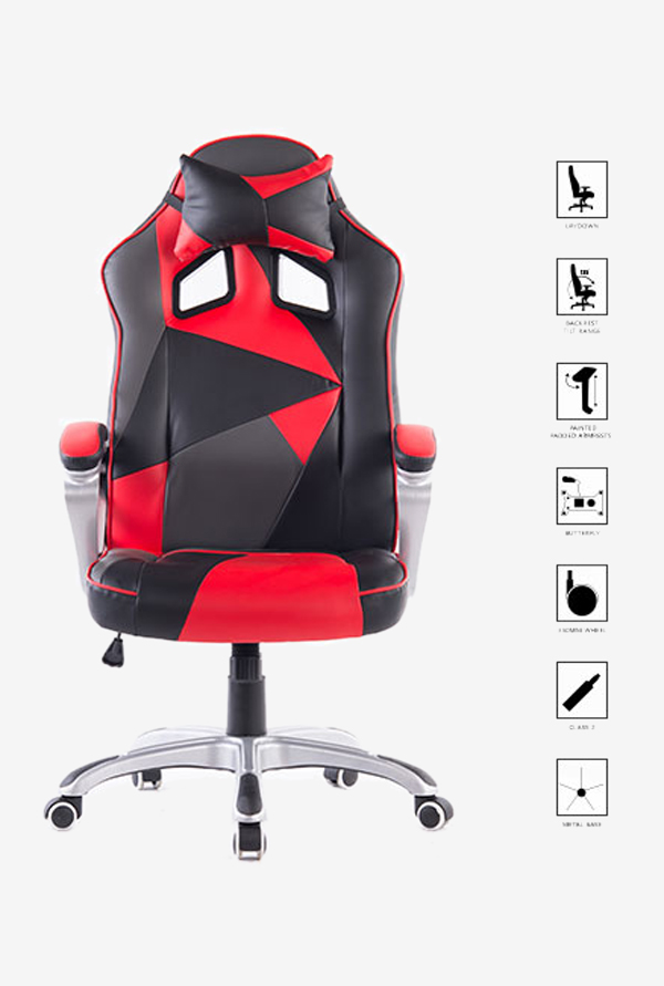 Picture of GameFitz GF-2002 Gaming Chair&#44; Black & Red