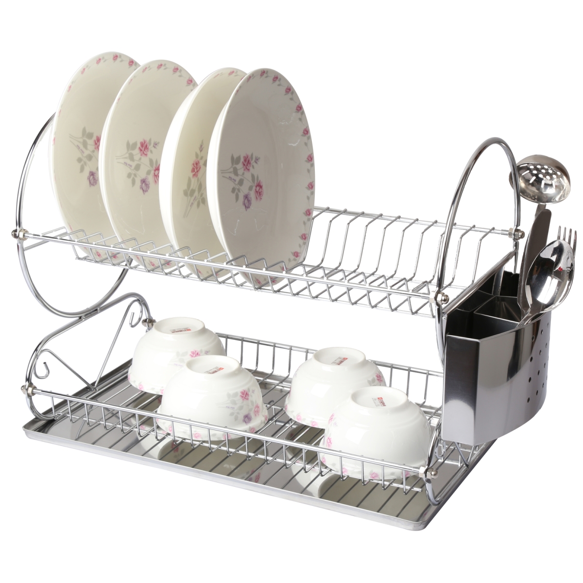 Picture of Megachef DR-118 17.5 in. Two Shelf Dish Rack&#44; Chrome Plated
