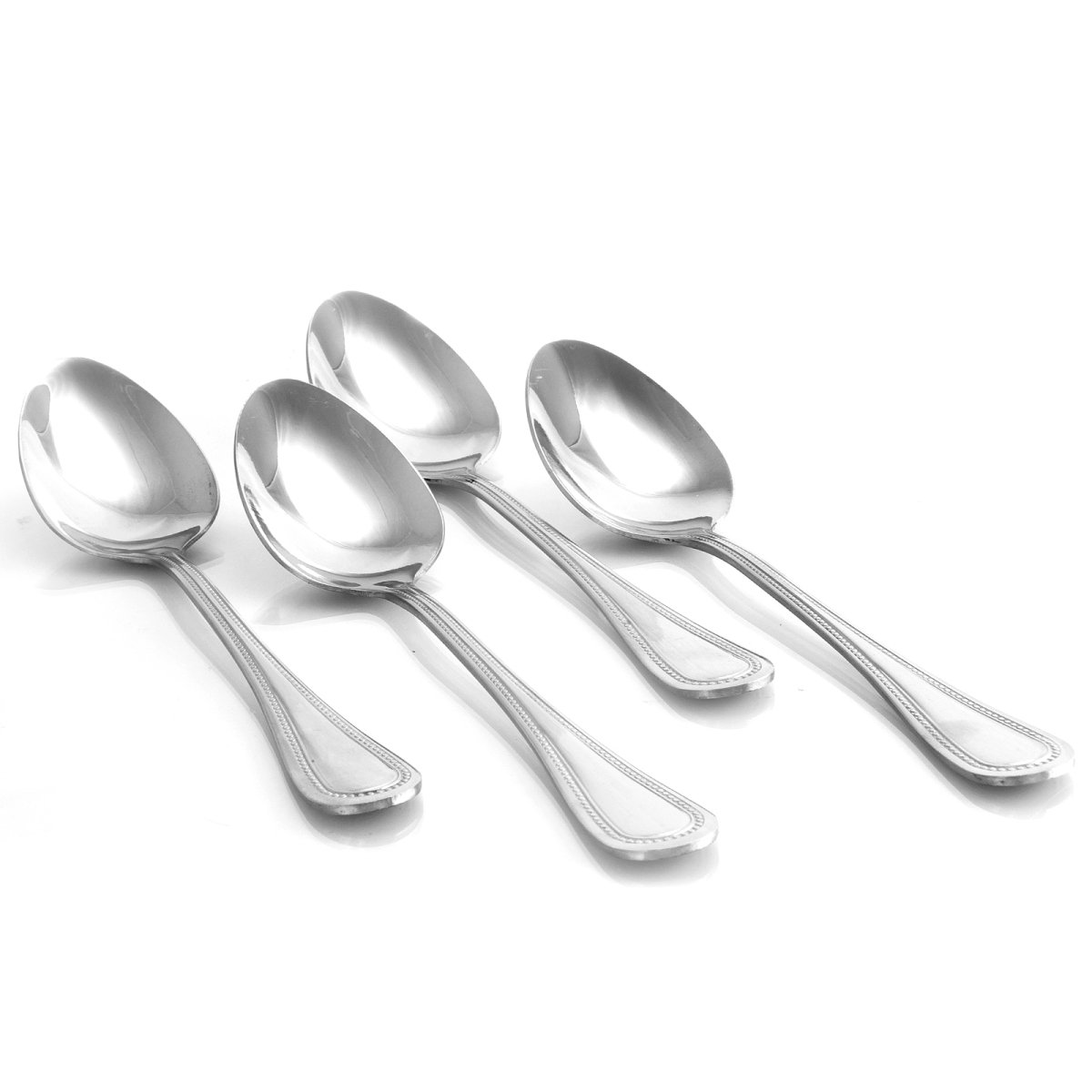 Picture of Gibson Home 112099.04 Graylyn Stainless Steel Beaded Edge Dinner Spoon Set - 4 Piece