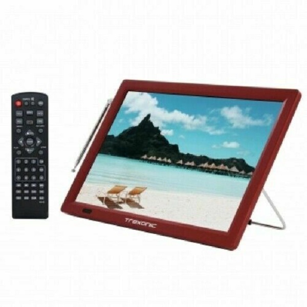 Picture of Trexonic TRX-14D-RED 14 in. Portable Rechargeable LED TV with HDMI, Red