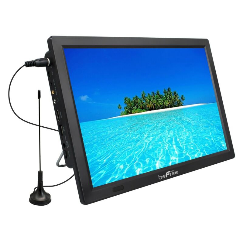 Picture of beFree Sound BFS-TV14-BLU 14 in. Portable Rechargeable LED TV with HDMI&#44; SD & MMC&#44; USB&#44; VGA&#44; AV In & Out & Built-in Digital Tuner&#44; Blue