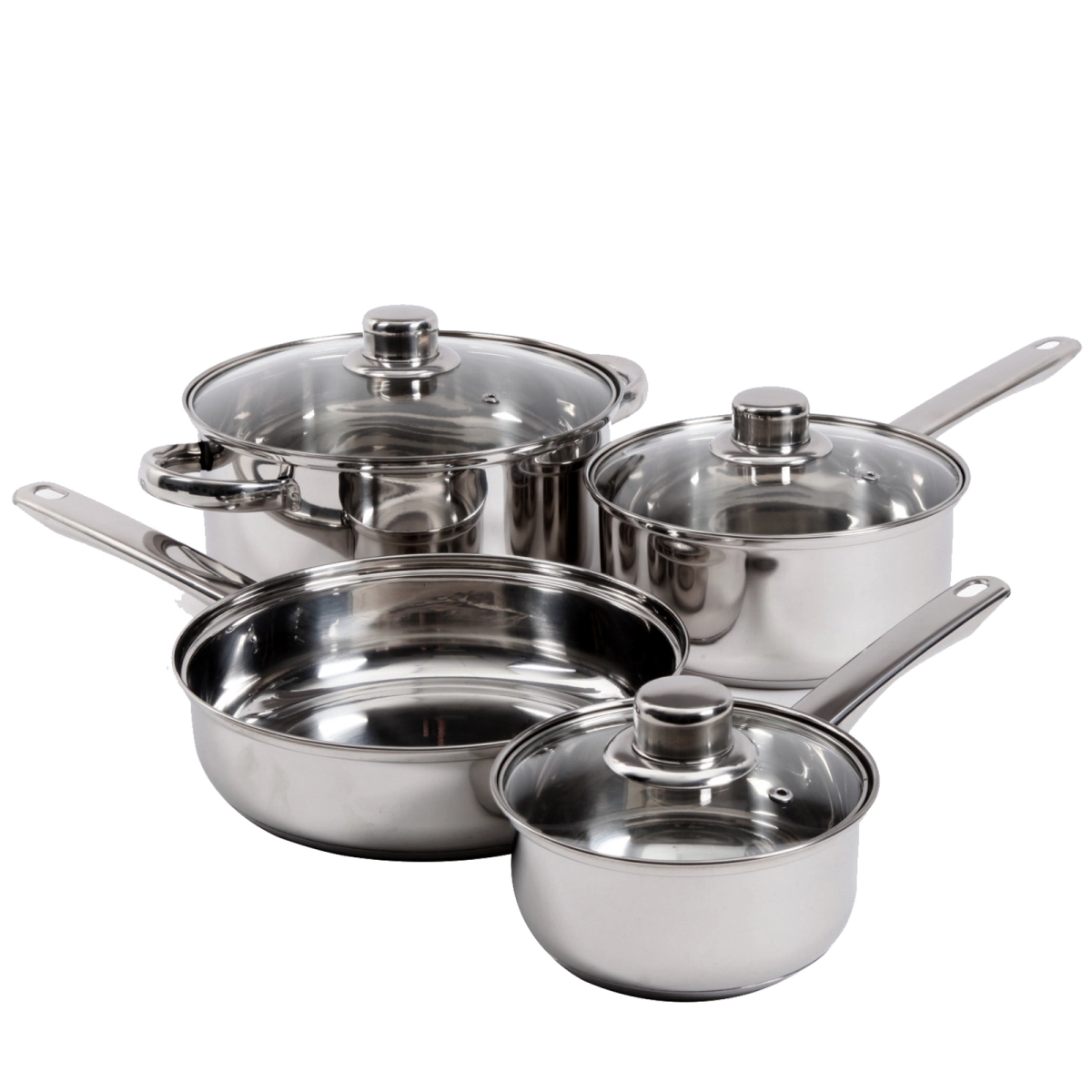 Picture of Gibson 68166.07 Landon Stainless Steel Cookware Set&#44; 7 Piece