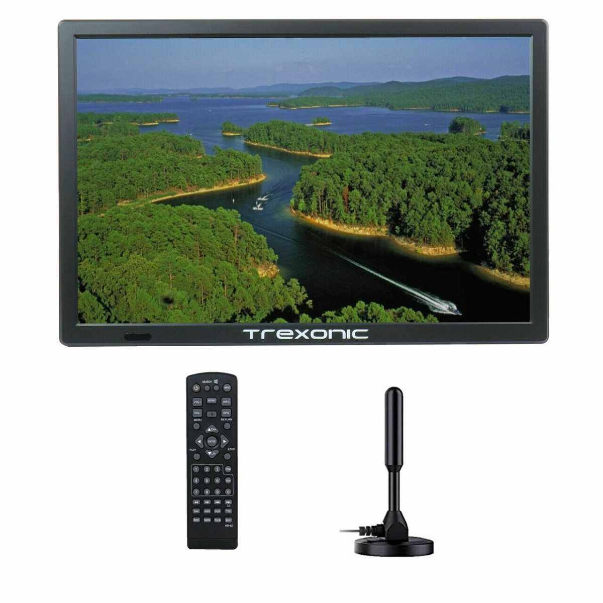 15.4 in. Portable Rechargeable LED TV