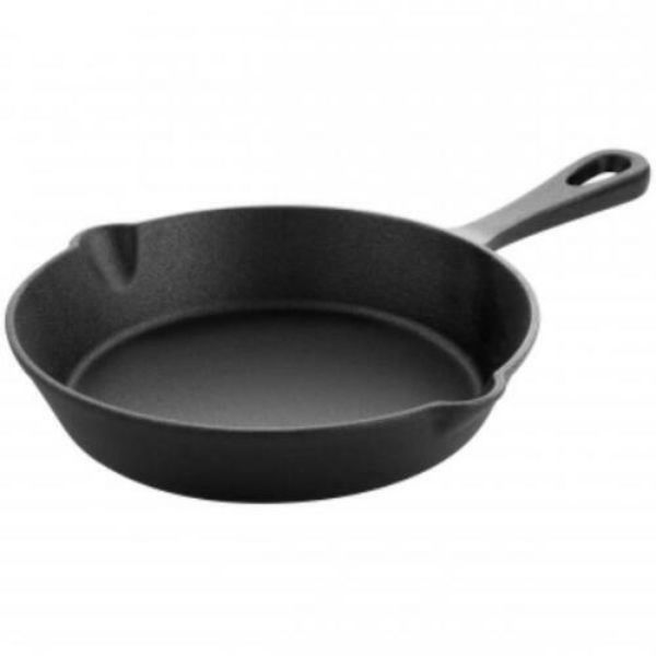 Picture of MegaChef MCCI-810 8 in. Round Preseasoned Cast Iron Frying Pan, Black