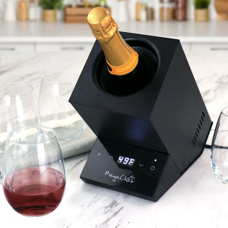 Picture of MegaChef MC-BTLC5000 Electric Wine Chiller with Digital Display, Black