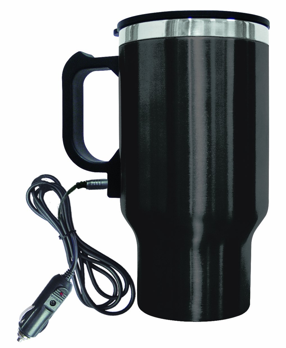 Picture of Brentwood CMB-16B Electric Coffee or Tea Mug with Car Wire Plug, Black