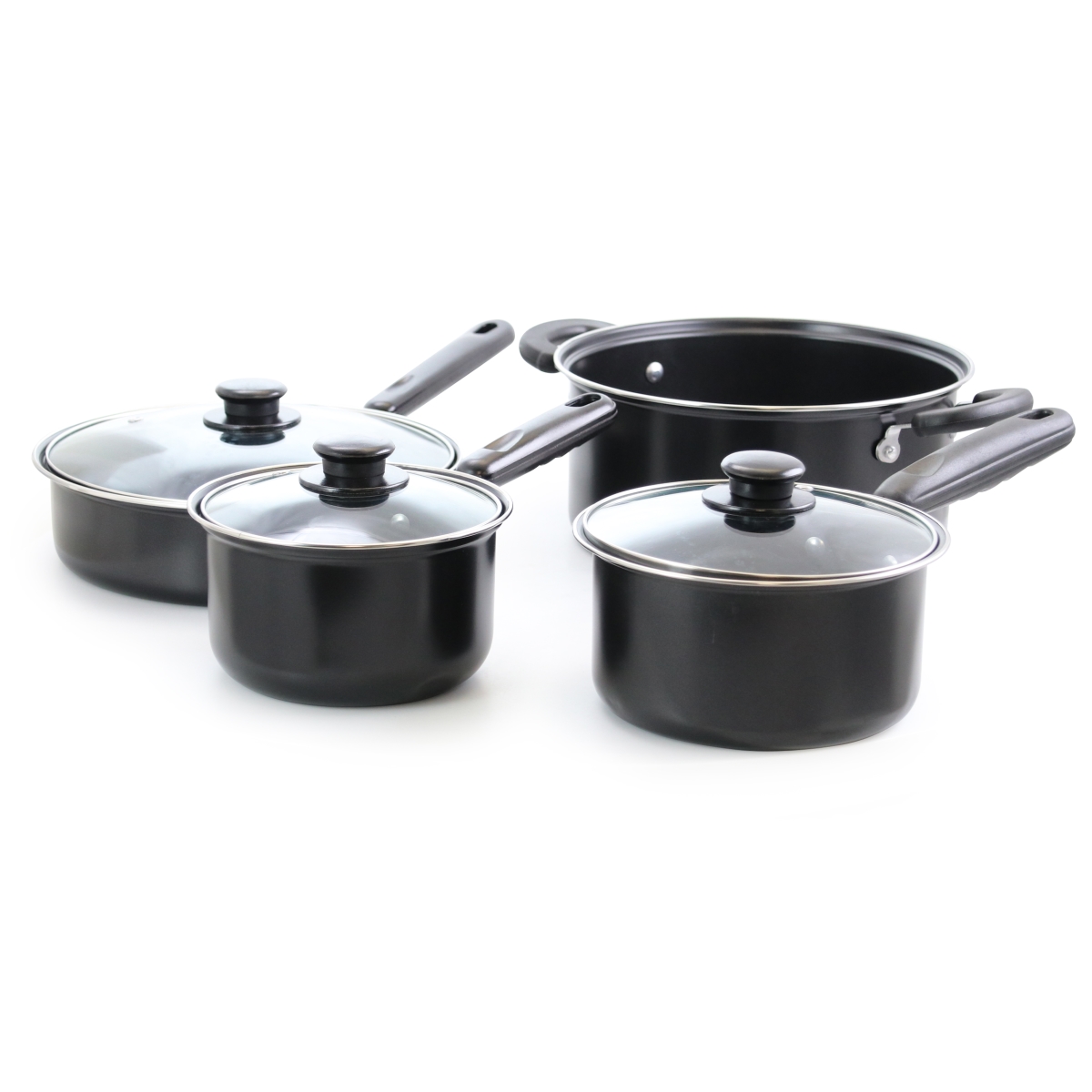 Picture of Better Chef F77 Deluxe Non-Stick Cookware Set&#44; Black - 7 Piece