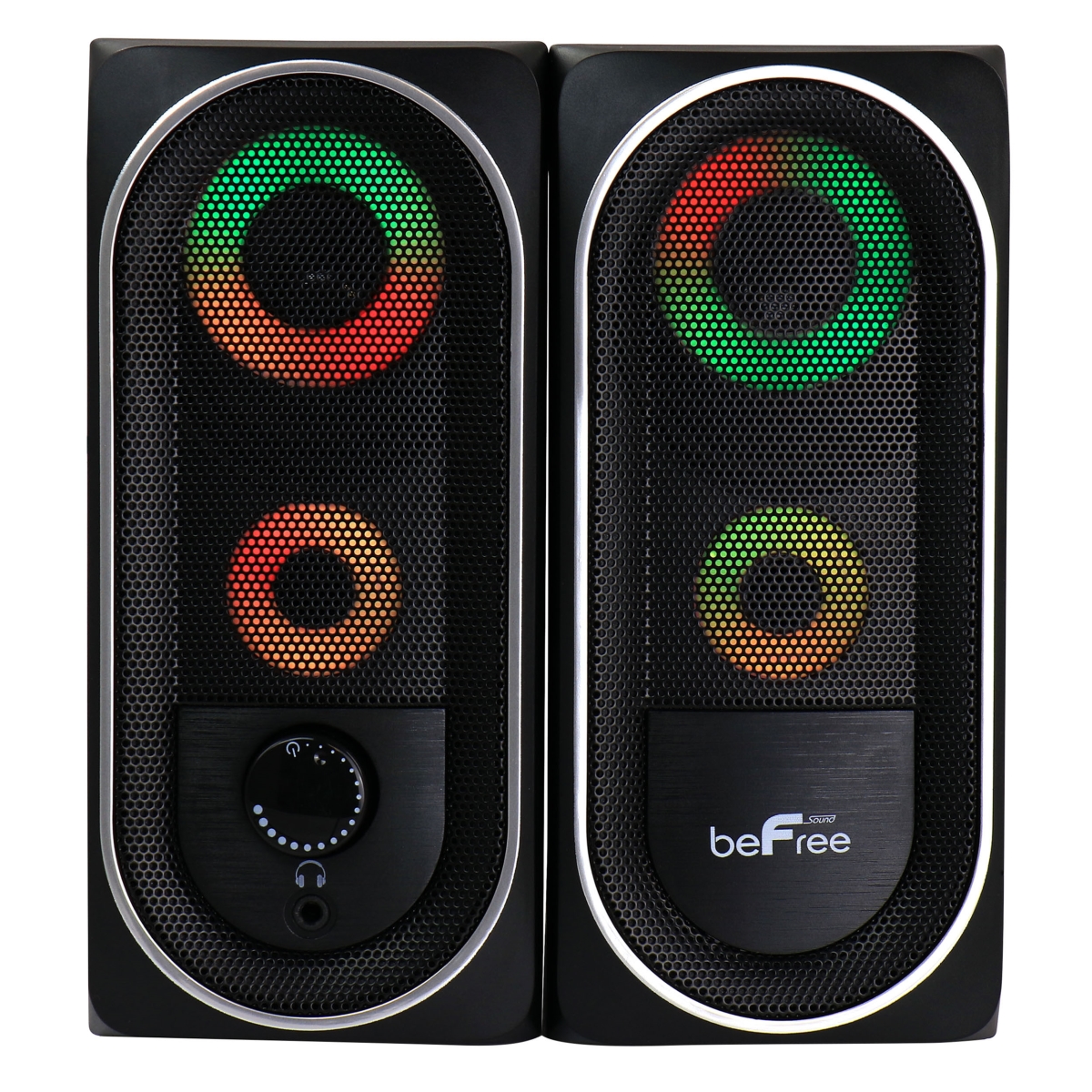 Picture of beFree Sound BFS-06 2.0 Computer Gaming Speakers with LED RGB Lights