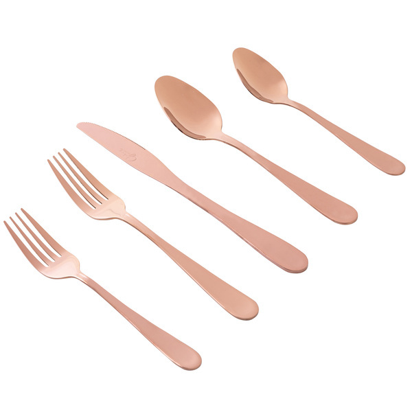 Picture of Gibson Home 137380.2 Home Stravidia Stainless Steel Flatware Set - Rose Gold - 20 Piece
