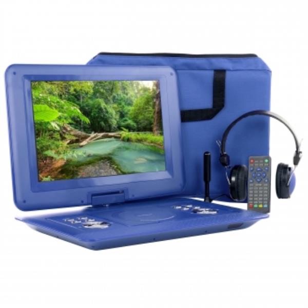 Picture of Trexonic TR-D141BLU 14.1 in. Portable DVD Player with Swivel TFT-LCD Screen & USB & SD&#44; AV & HDMI Inputs&#44; Blue