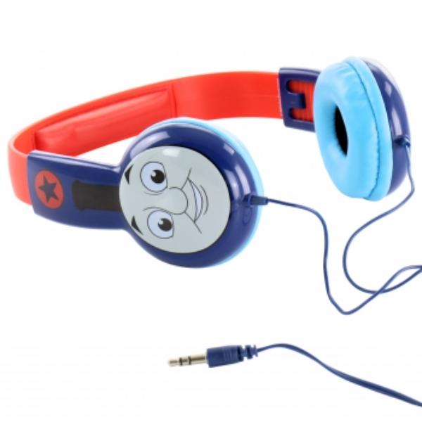 Kid-Safe Headphones, Blue & Red