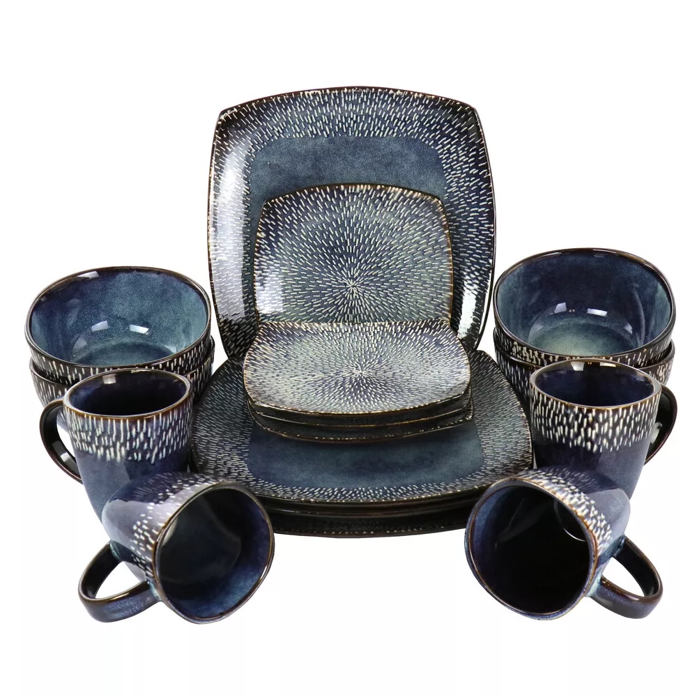 Picture of Meritage 121866.16 Meritage Sto are Dinnerware Set with Service for 4 - Blue - 16 Piece