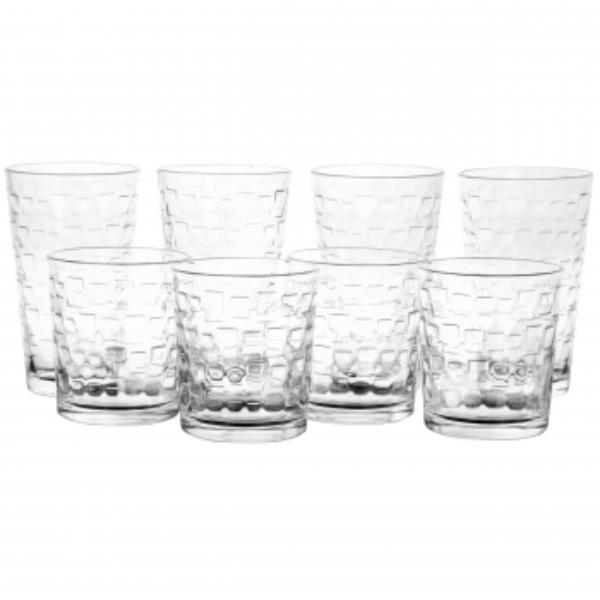 Picture of Gibson Home 82882.16RM Canton Embossed Square Glassware Tumbler Set - 16 Piece