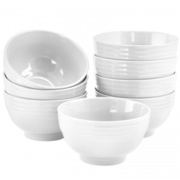 Picture of Gibson Home 90733.01 6 in. Plaza Cafe Sto are Bowl Set&#44; White - 8 Piece