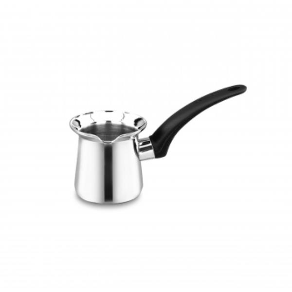 Picture of Korkmaz A1206 6 oz Orbit Stainless Steel Turkish Coffee Pot, Silver