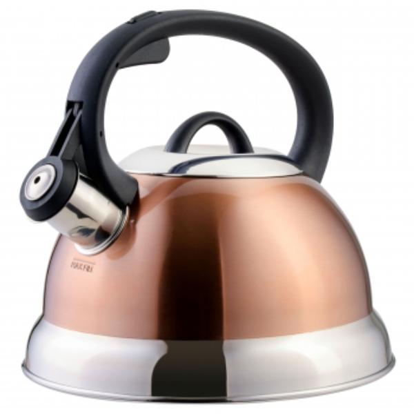 Picture of Mr. Coffee 127560.01 1.75 qt. Mr. Coffee Flintshire Whistling Stovetop Tea Kettle&#44; Copper
