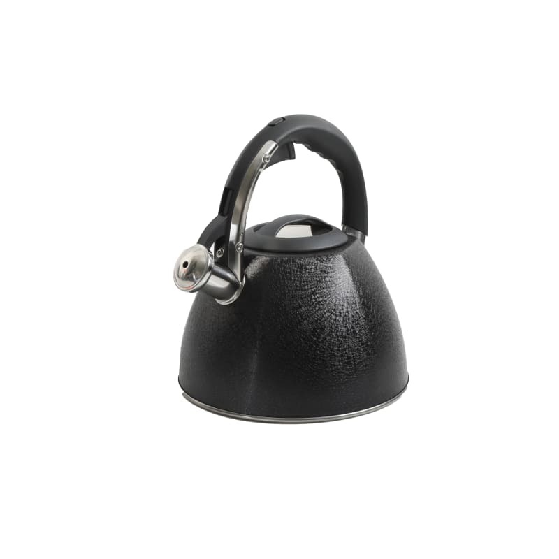 Picture of Mr. Coffee 130012.01 3 qt. Stainless Steel Whistling Tea Kettle with Stay Cool Handle - Black