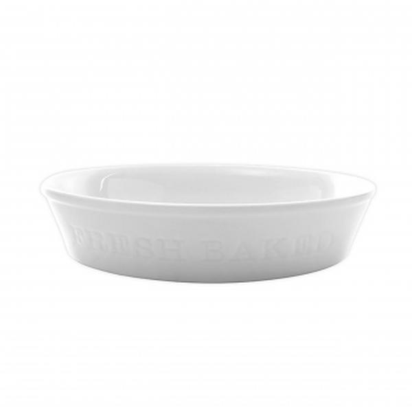 Picture of Our Table 133007.01 9.5 in. Simply Round Porcelain Fresh Baked Pie Plate, White