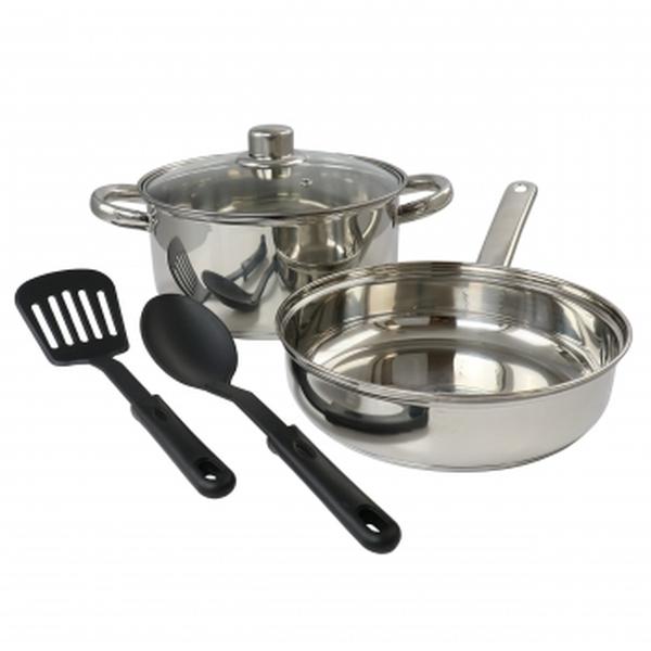 Picture of Gibson Home 81103.05 Mirror Polish Stainless Steel Cookware Set - 5 Piece
