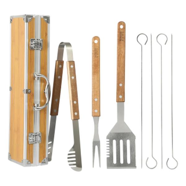 Picture of Gibson Home 143831.08 Barbecue Pro Stainless Steel Barbecue Tool Set with Carry Box - 8 Piece