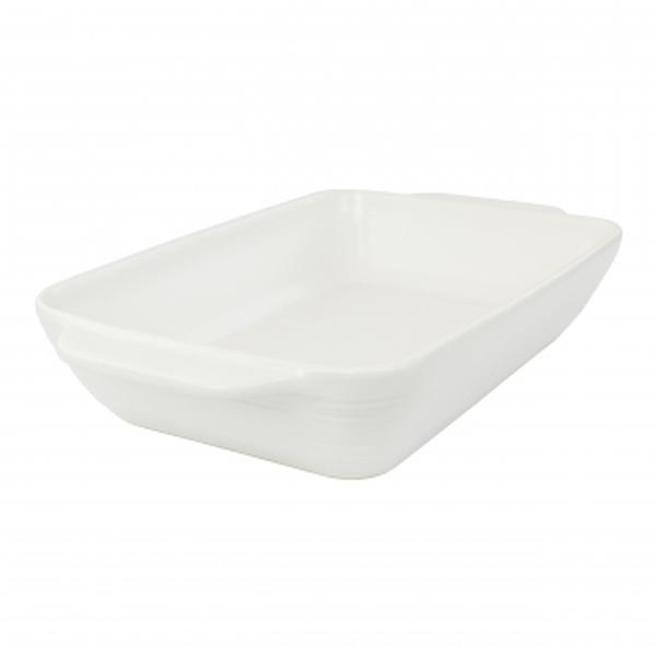 Picture of Bee & Willow 124568.01 4 qt. Gibson Rectangular Sto are Baker&#44; White Speckle