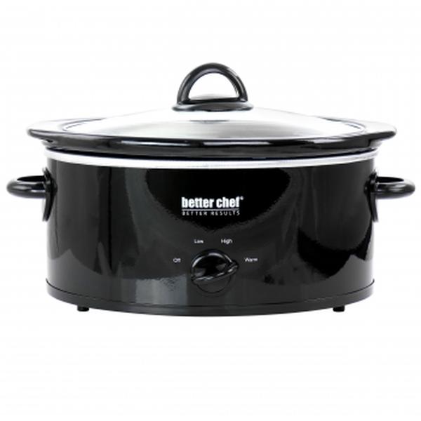 Picture of Better Chef IM-463B 3 qt. Oval Slow Cooker with Removable Sto are Crock&#44; Black