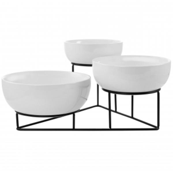Picture of Gibson Elite 81153.04 Bowl Set with Metal Rack - 4 Piece