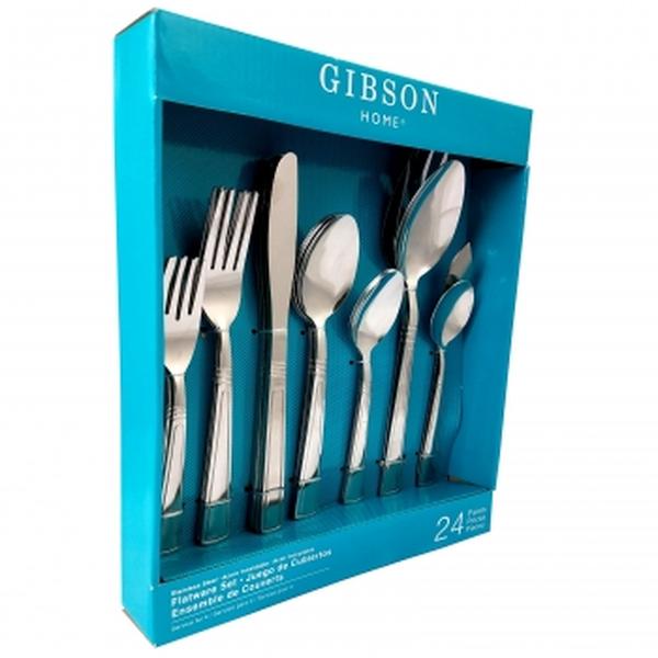 Picture of Gibson Home 83691.24 Sefton Flatware Set - 24 Piece
