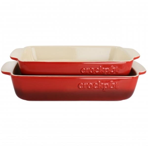 Picture of Crock Pot 120183.02RR Artisan Sto are Bake Pan&#44; Gradient Red - 2 Piece