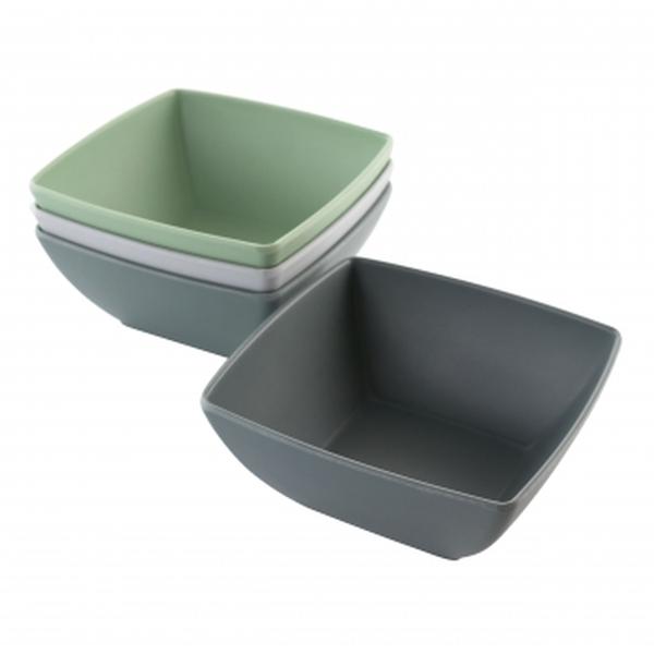 Picture of Gibson Home 124279.04 6 in. Greyson Melamine Bowl Set, Assorted Color - 4 Piece