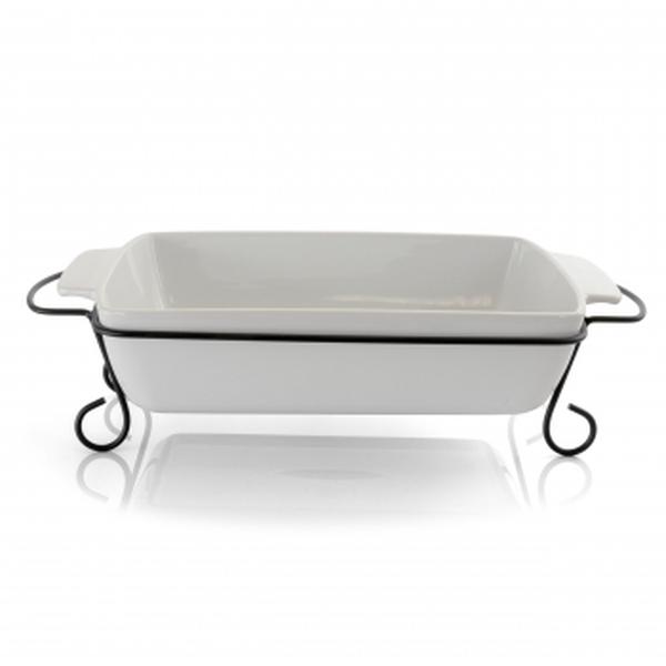 Picture of Gibson Elite 124391.02 15.5 in. Rectangle Sto are Bakeware with Metal Rack - 2 Piece