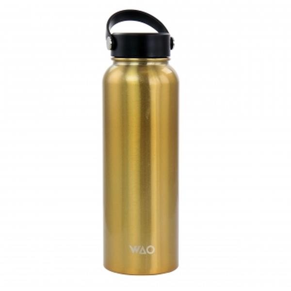 Picture of WAO 131022.01 38 oz Stainless Steel Insulated Thermal Bottle with Lid, Dark Gold