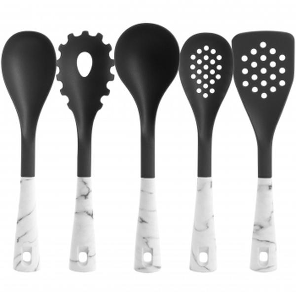 Picture of Oster 137533.05 Nylon Kitchen Tool Set&#44; White Marble - 5 Piece