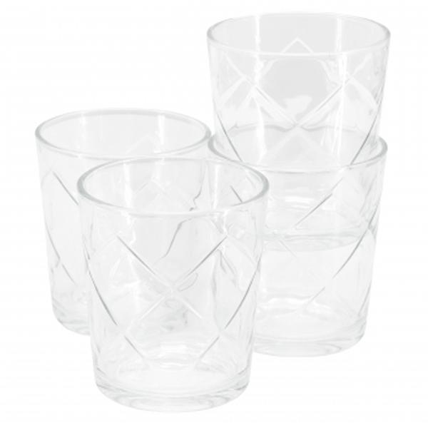 Picture of Gibson Home 141403.04 13.5 oz Lattice Double Old-Fashioned Glass Set - 4 Piece