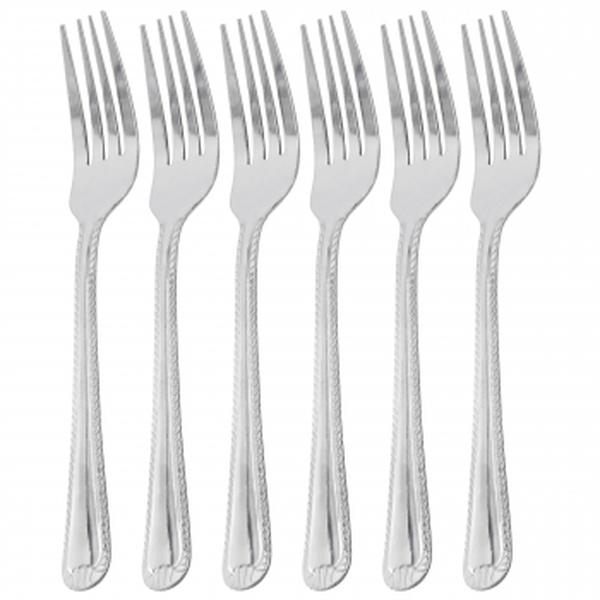 Picture of Gibson Home 73975.06 Tustin Stainless Steel Dinner Fork Flatware Set&#44; Silver - 6 Piece