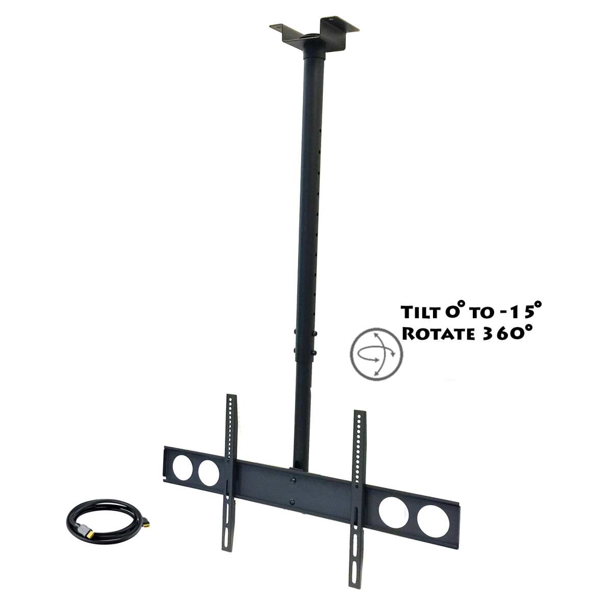 Picture of Megamounts CMC-348-BNDL 37 x 70 in. Heavy Duty Tilting Ceiling Televeision Mount for LCD& LED