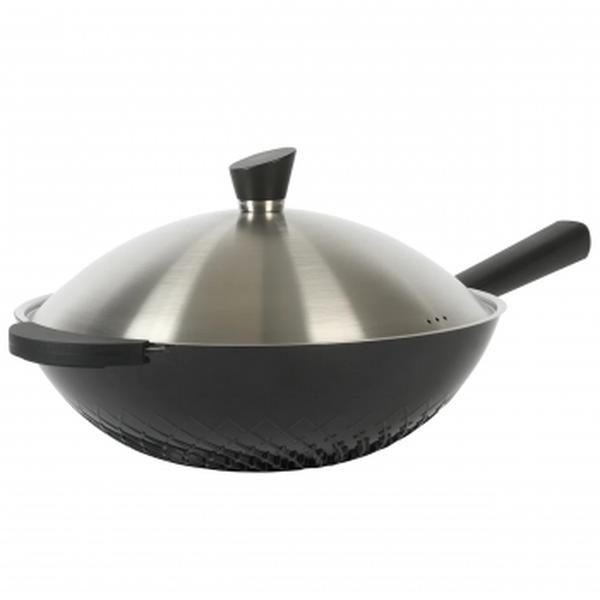 Picture of Kenmore 137396.02 13 in. Eugene Nonstick Cast Aluminum Wok with Stainless Steel Lid