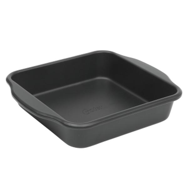 Picture of Oster 143742.01 8 in. Teston Platinum Collection Nonstick Carbon Steel Square Cake Pan&#44; Matte Black