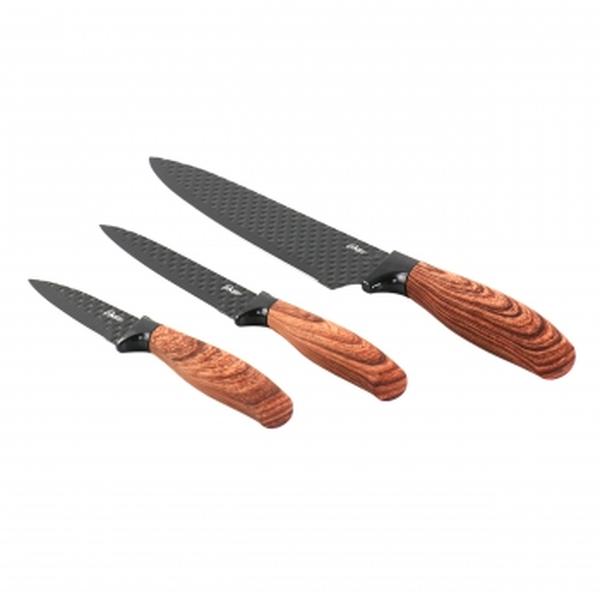 Picture of Oster 134814.03 Gunderson Stainless Steel Cutlery Set&#44; Black - 3 Piece