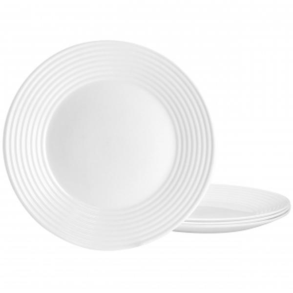 Picture of Gibson Ultra 135274.04 Patio Tempered Opal Glass Dinner Plate Set&#44; White - 4 Piece