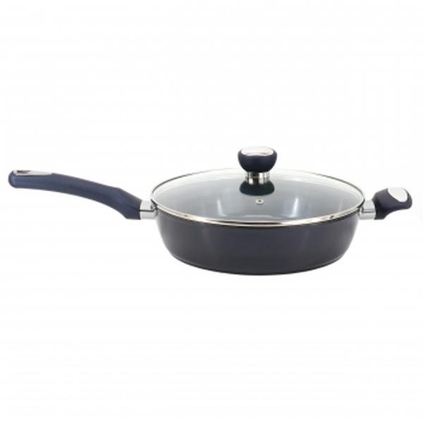 Picture of Oster 139142.02 3.9 qt. Hawke Ceramic Nonstick Aluminum Saute Pan with Lid&#44; Dark Blue