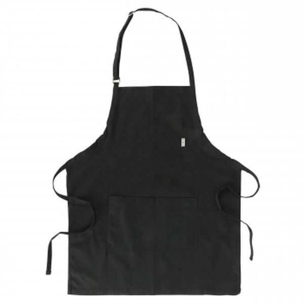 Picture of Babish 140383.01 32 x 27 in. 100 Percent Cotton Apron with Front Pockets & Adjustable Strap&#44; Black