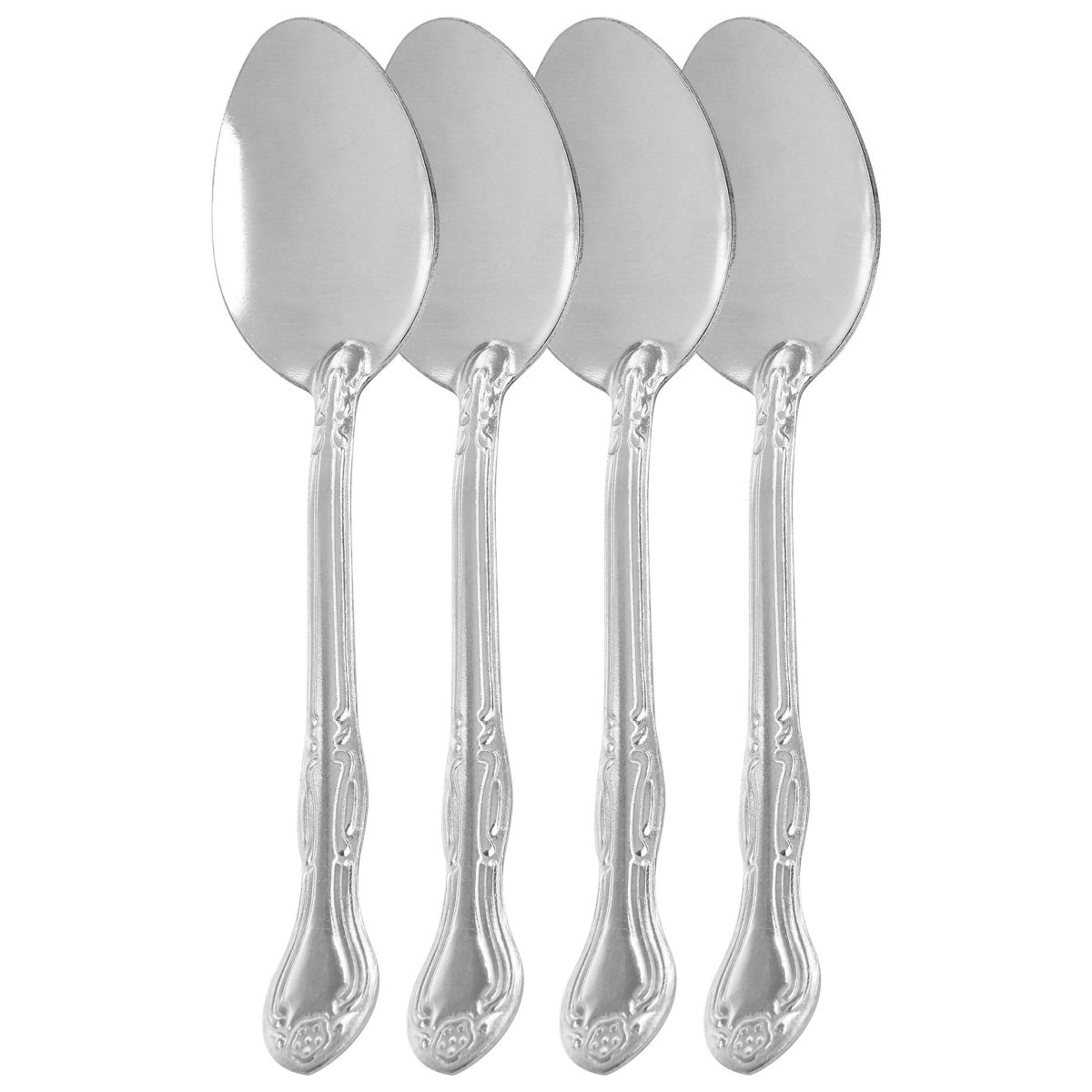 Picture of Gibson Home 53439.04 Abbie Stainless Steel Dinner Spoon Set, Silver - 4 Piece
