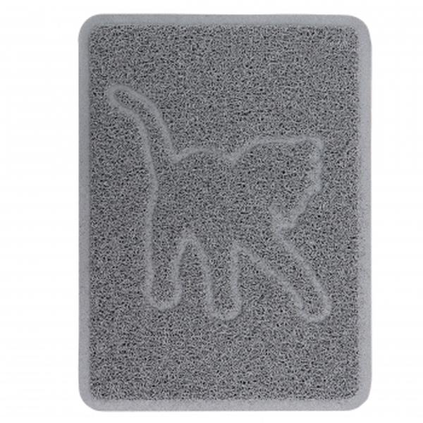 Picture of Gibson Everyday 119897.01 18.5 x 13.78 in. Pet Elements Cat Silhouette Placemat&#44; Grey