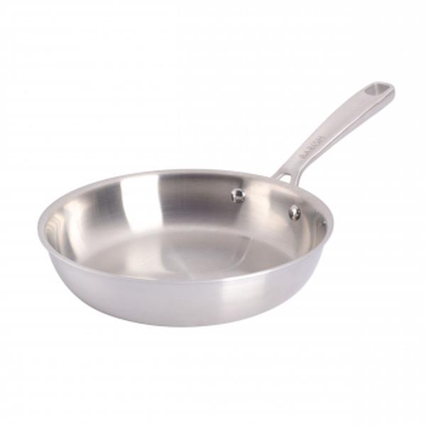 Picture of Babish 131313.01R 8 in. Stainless Steel Tri-Ply Double Riveted Frying Pan&#44; Silver