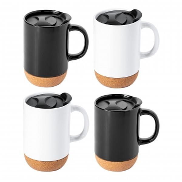 Picture of Gibson Home 135280.01 16.5 oz Modani Sto are Travel Mug Set with Lid & Cork Base - 4 Piece