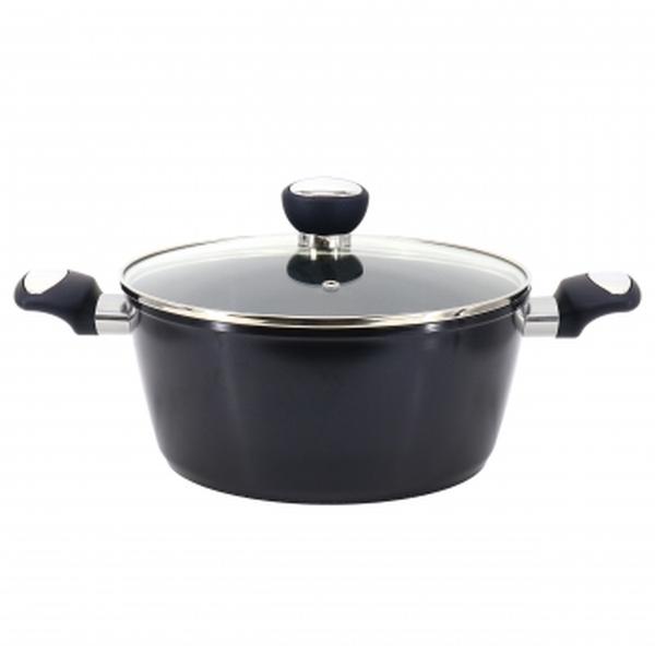 Picture of Oster 139143.02 4.2 qt. Hawke Ceramic Nonstick Aluminum Dutch Oven with Lid&#44; Dark Blue