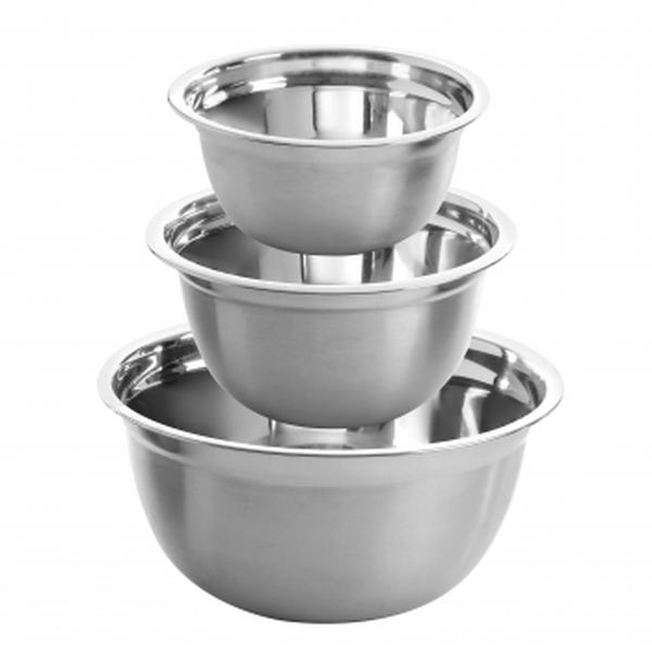 Picture of Oster 82954.03 Rosamond Stainless Steel Mixing Bowl Set&#44; Silver - 3 Piece